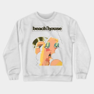 Beach House •  • Retro Style Original Fan Design Crewneck Sweatshirt